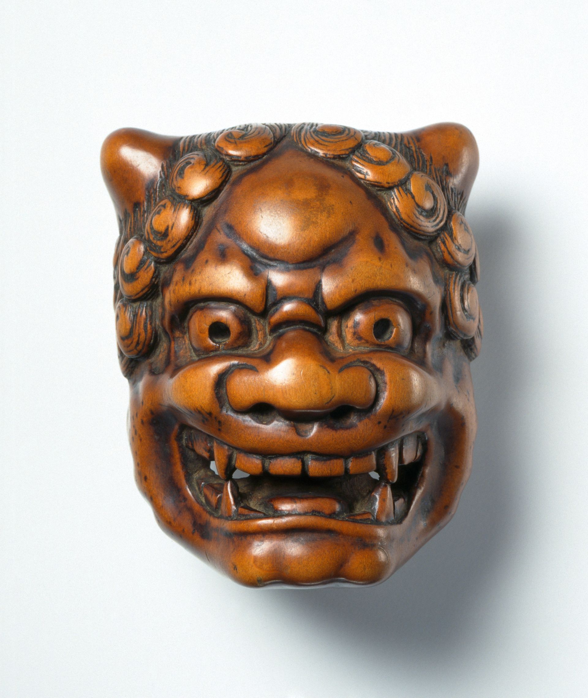 Netsuke, „Maske eines oni“ - Linden-Museum Stuttgart